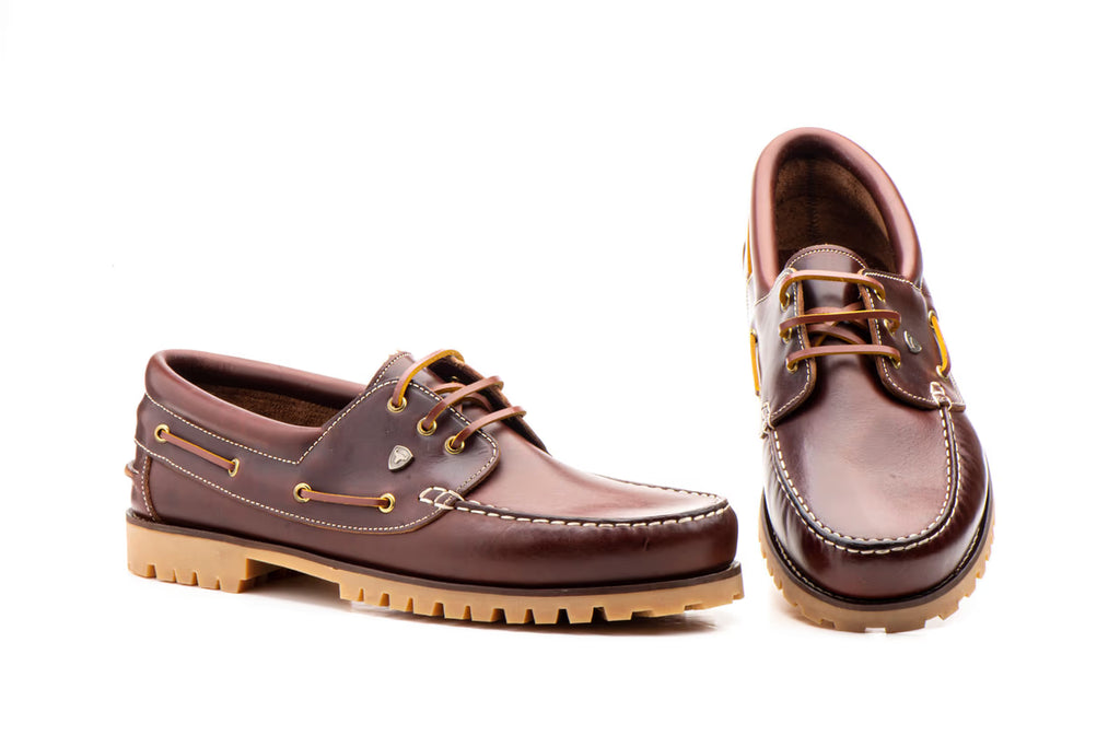 Bootsschuh | Herren-Schnürschuh - 3 Eye Classic Ibèrico Leder | Braun